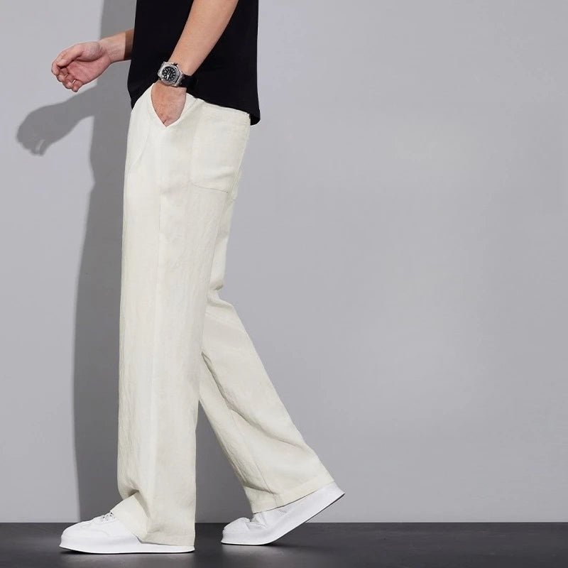 Pantaloni estivi in tessuto leggero e confortevole per uomo: casual da jogging e traspiranti - StepByStepNow