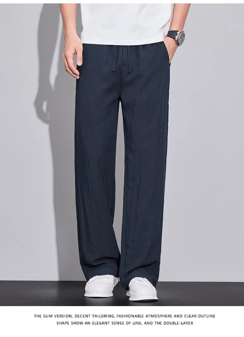 Pantaloni estivi in tessuto leggero e confortevole per uomo: casual da jogging e traspiranti - StepByStepNow