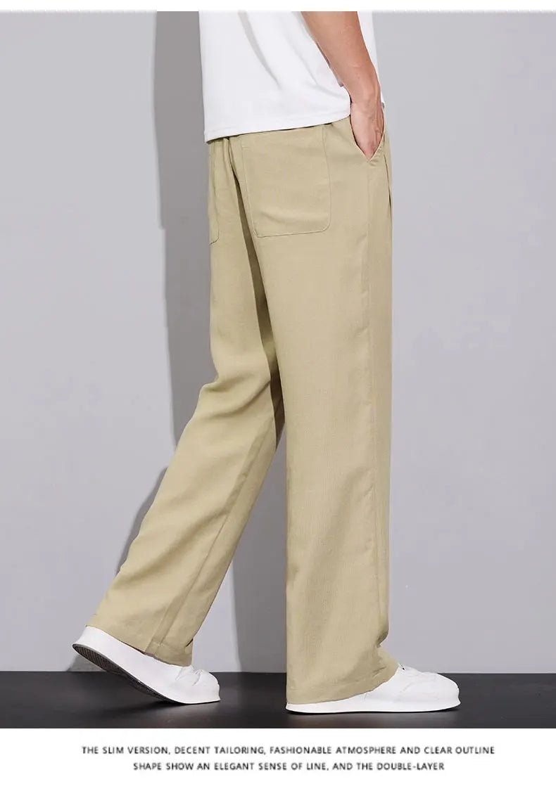 Pantaloni estivi in tessuto leggero e confortevole per uomo: casual da jogging e traspiranti - StepByStepNow