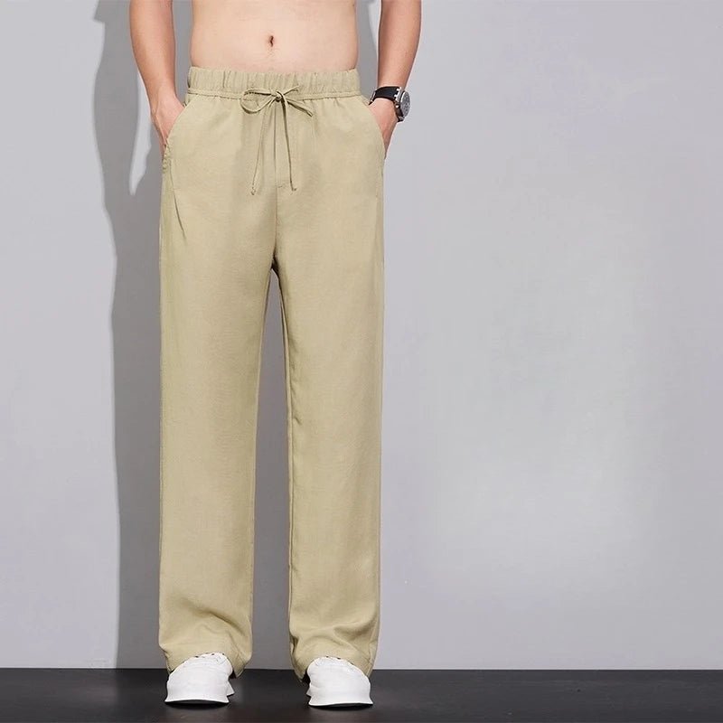 Pantaloni estivi in tessuto leggero e confortevole per uomo: casual da jogging e traspiranti - StepByStepNow