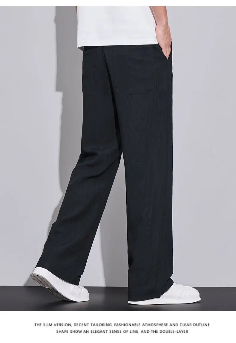 Pantaloni estivi in tessuto leggero e confortevole per uomo: casual da jogging e traspiranti - StepByStepNow