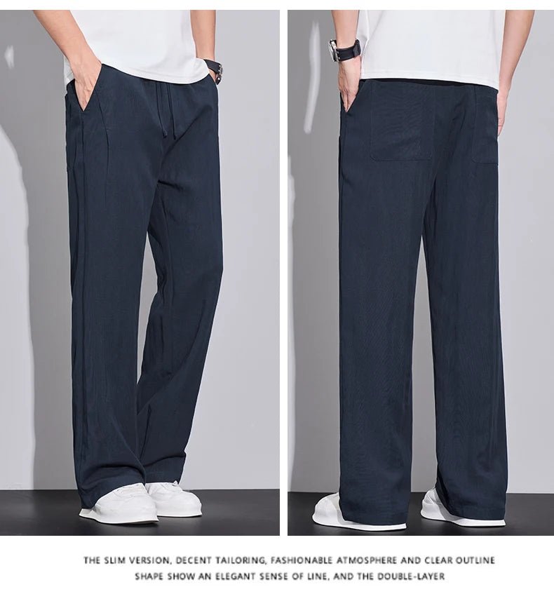 Pantaloni estivi in tessuto leggero e confortevole per uomo: casual da jogging e traspiranti - StepByStepNow