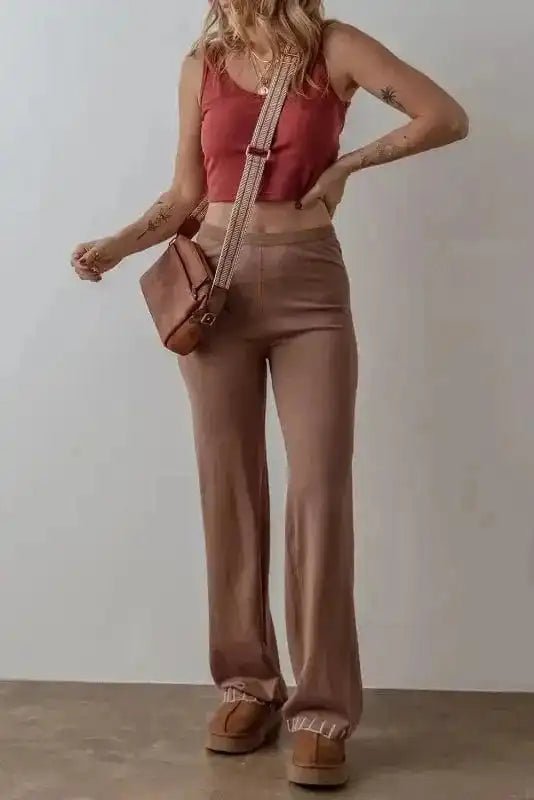 Sunny Stride Knitted Pants - StepByStep