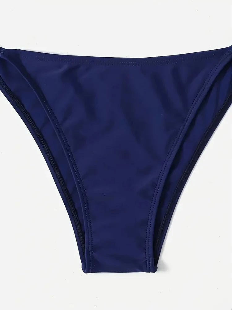 Women’s Blue Triangle Bikini — Image 5