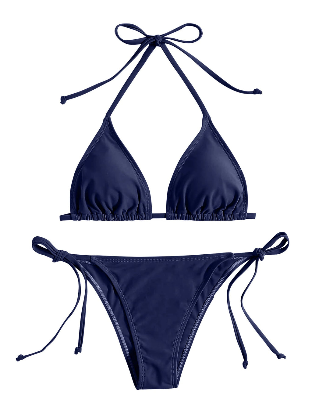 Women’s Blue Triangle Bikini — Image 7