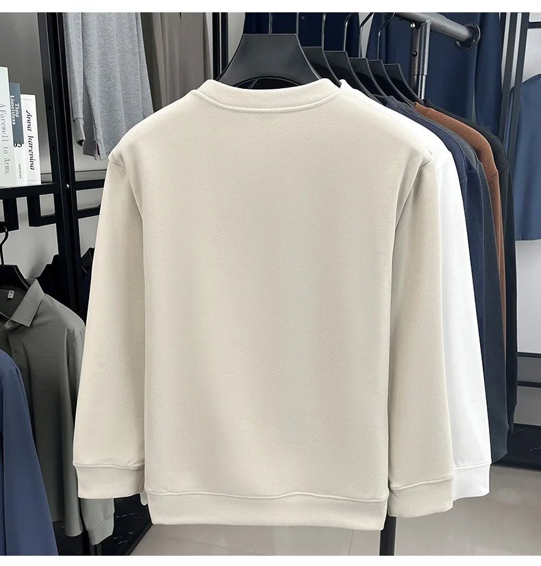 T-shirt a maniche lunghe di marca di lusso da uomo autunno Paul trendy squisito pony ricamo pullover allentato casual girocollo felpa - StepByStepNow