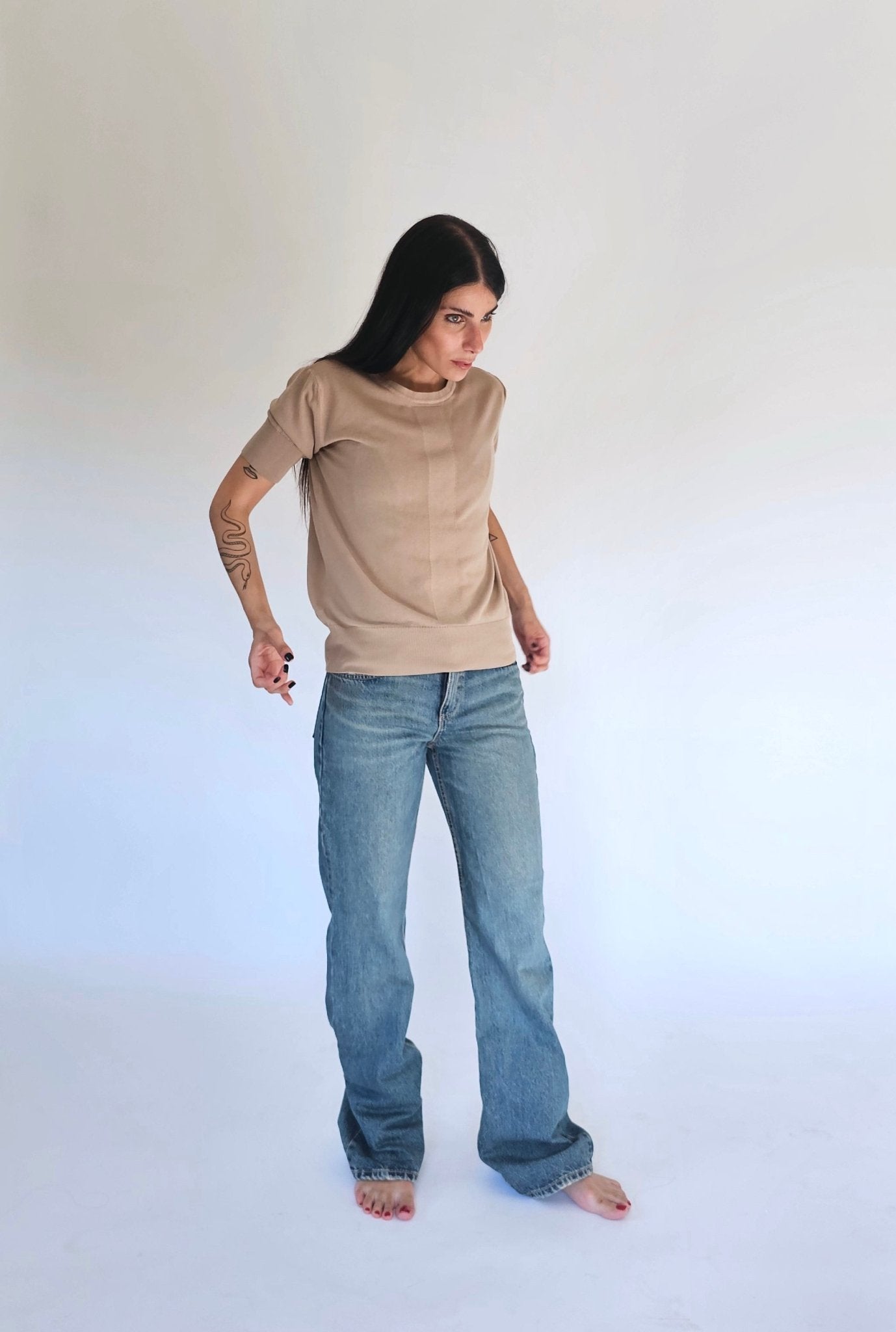 T-shirt in Maglia di Cotone - Emma - StepByStep