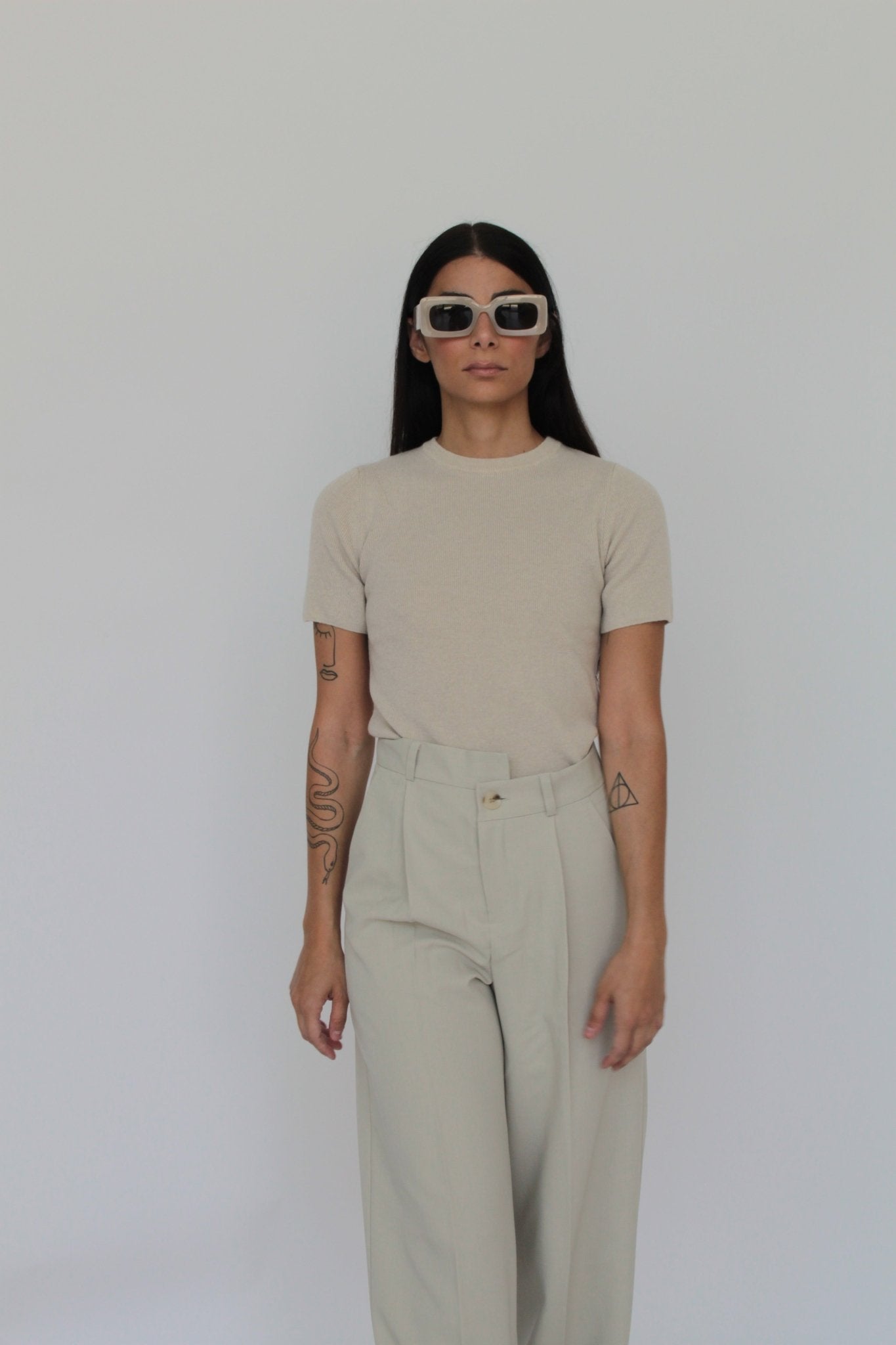 T-Shirt in maglia in misto Cashmere - Alba - StepByStep