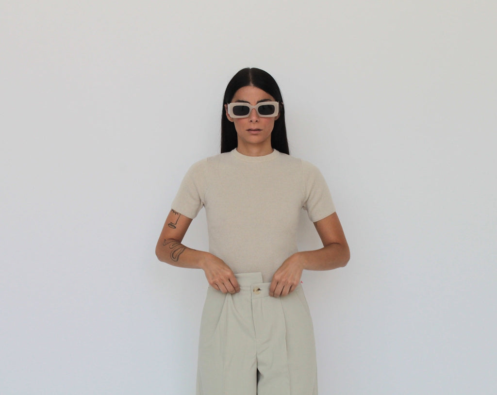 T-Shirt in maglia in misto Cashmere - Alba - StepByStep