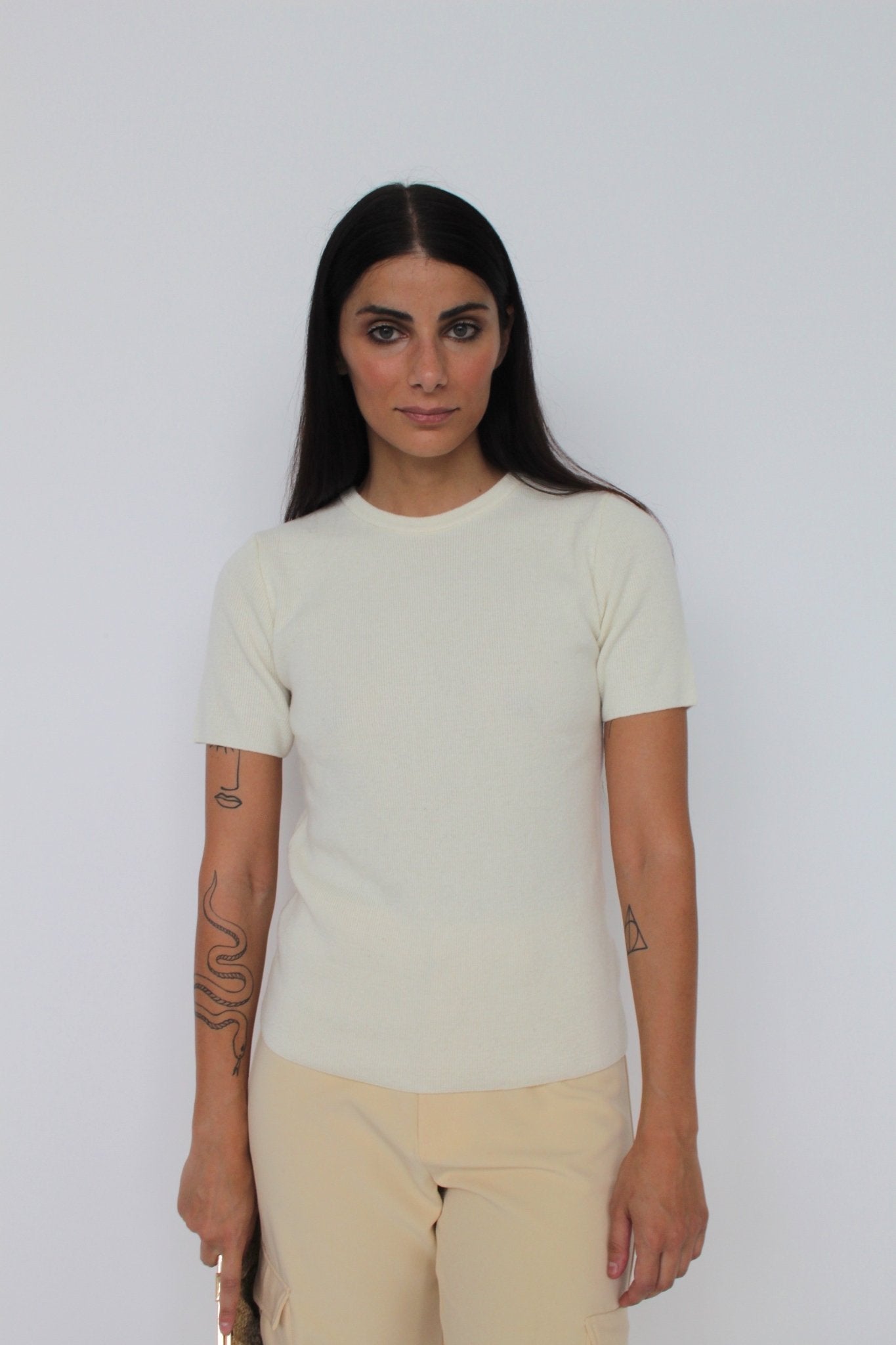 T-Shirt in maglia in misto Cashmere - Alba - StepByStep
