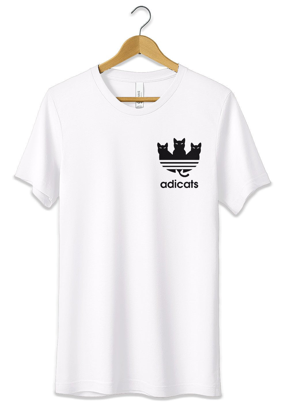 T-Shirt Maglietta Adicats Parodia Gatti Divertente Adidas - StepByStep