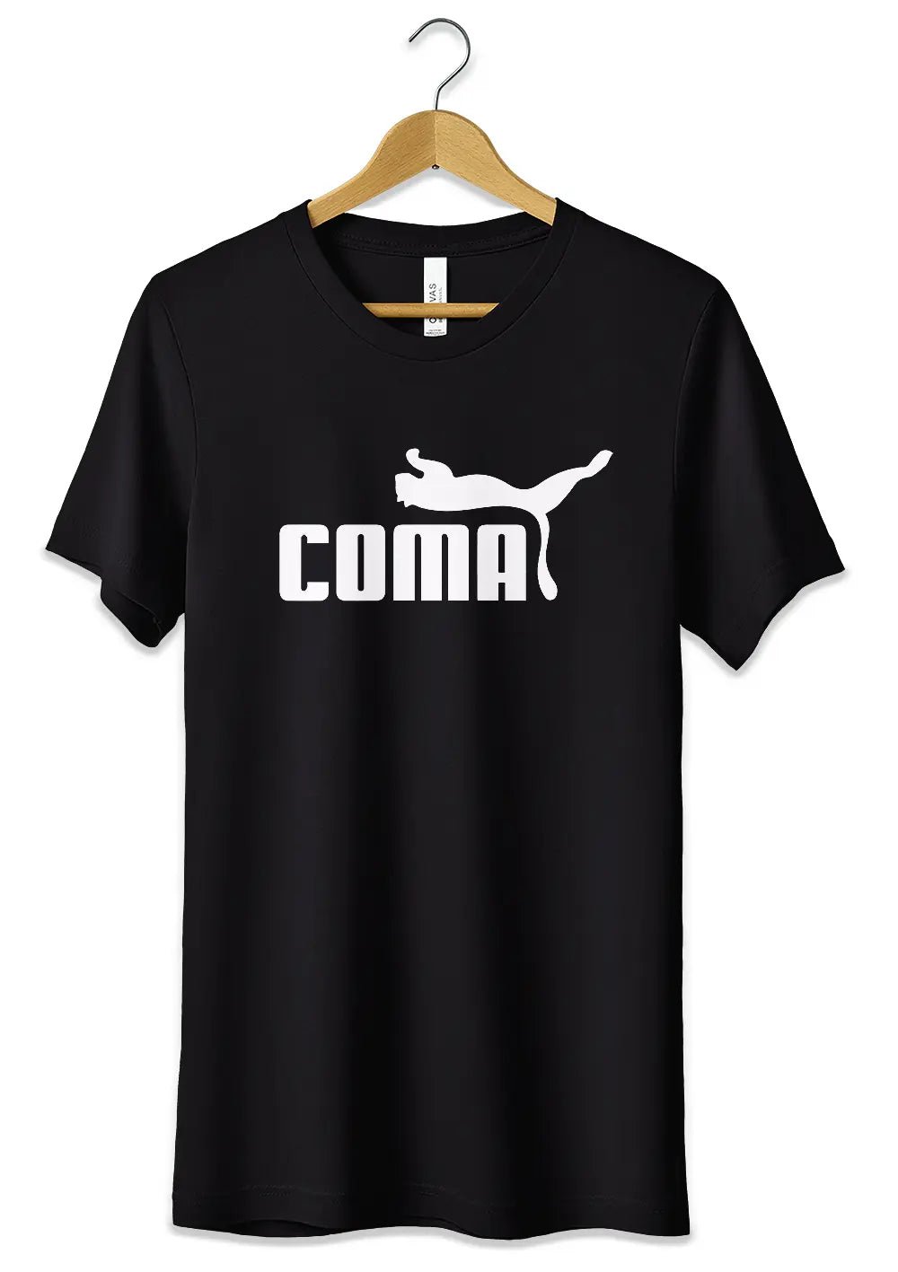 T-Shirt Maglietta Divertente Coma Logo Fake Puma Ironico - StepByStep