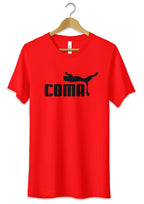 T-Shirt Maglietta Divertente Coma Logo Fake Puma Ironico - StepByStep