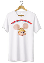 T-Shirt Maglietta Lucio Corsi e Topo Gigio Volevo essere un Duro - StepByStep