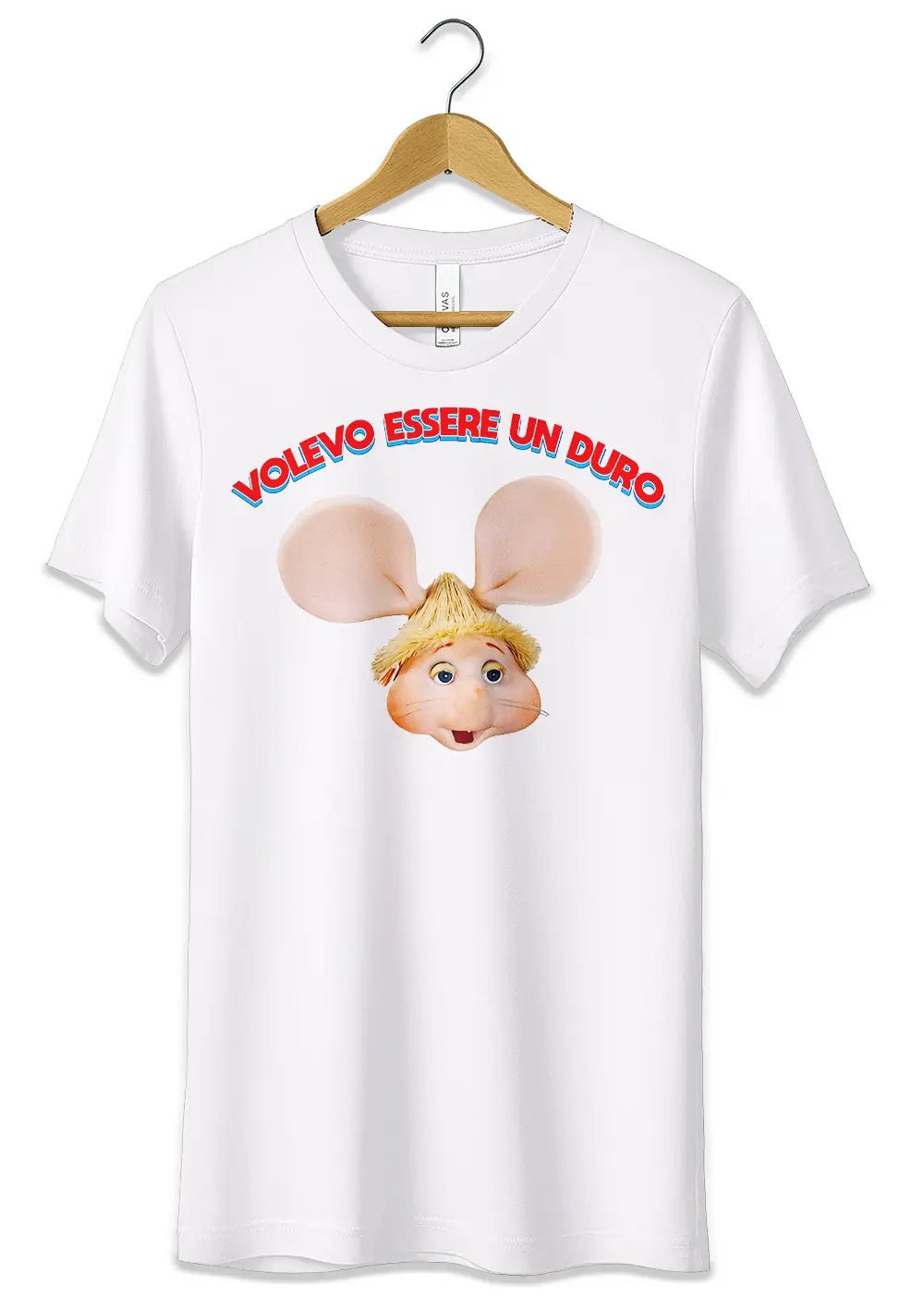 T-Shirt Maglietta Lucio Corsi e Topo Gigio Volevo essere un Duro - StepByStep