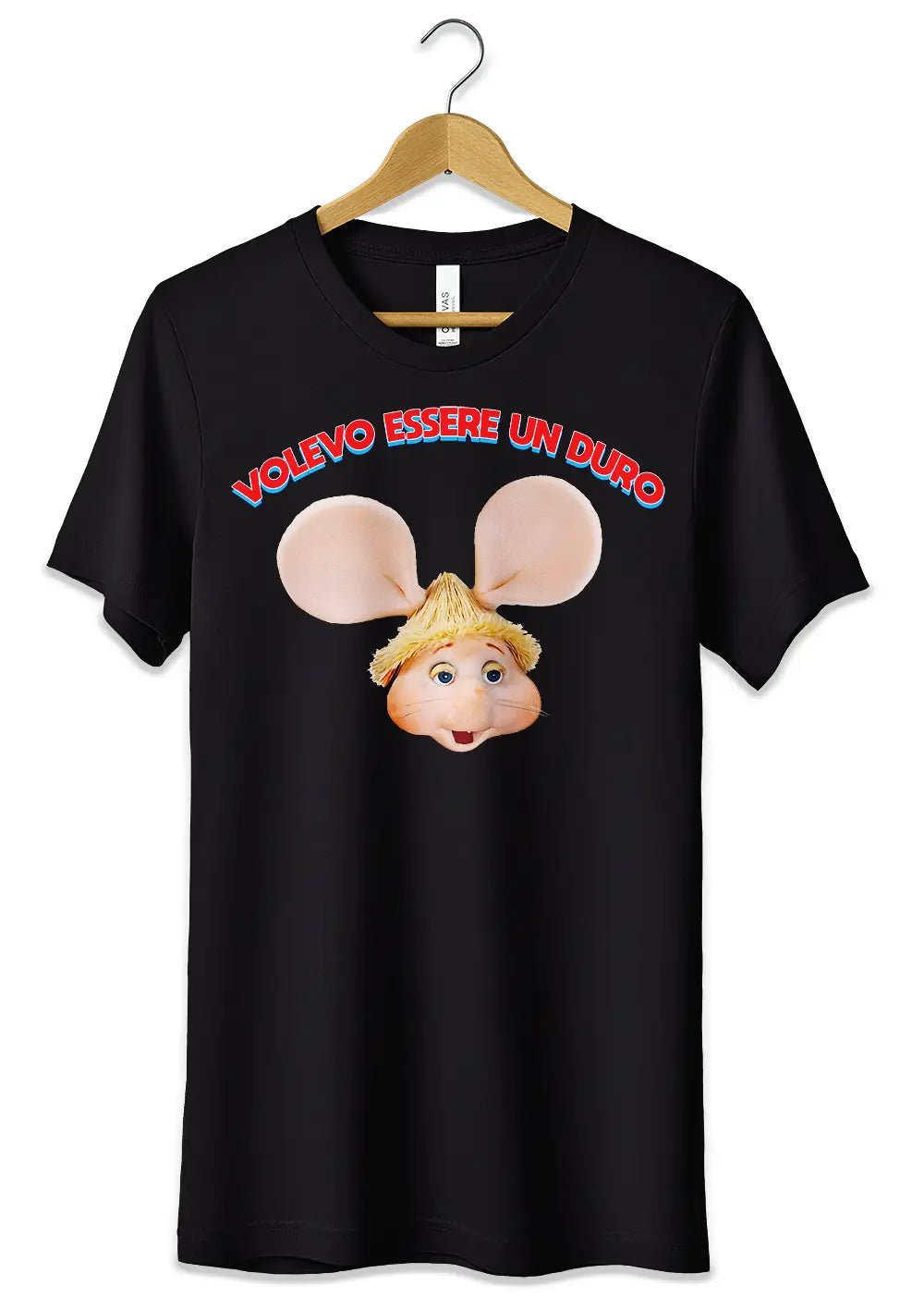 T-Shirt Maglietta Lucio Corsi e Topo Gigio Volevo essere un Duro - StepByStep