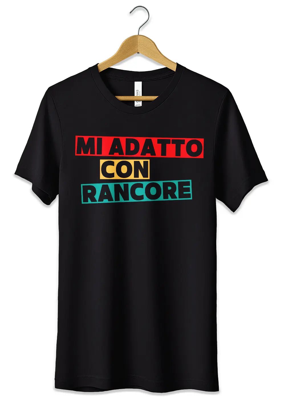 T-Shirt Maglietta Mi Adatto con Rancore Frase Divertente - StepByStep