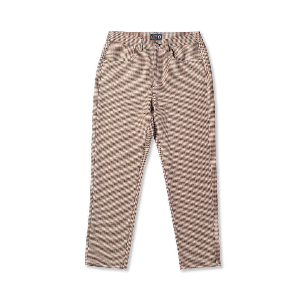 Tapered Plaid Pant (Khaki Multi) - StepByStep