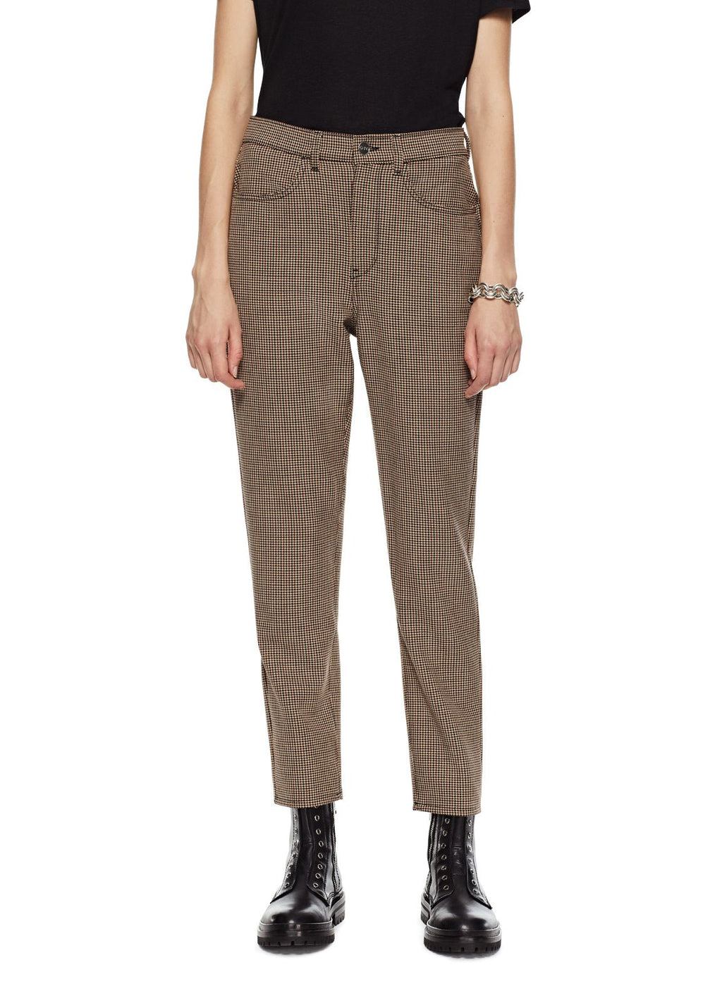 Tapered Plaid Pant (Khaki Multi) - StepByStep
