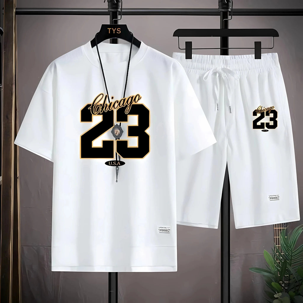 The 2025 summer new men's set features street fashion casual comfort softness breathability and 3D digital pattern printing - StepByStepNow