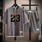 The 2025 summer new men's set features street fashion casual comfort softness breathability and 3D digital pattern printing - StepByStepNow