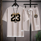 The 2025 summer new men's set features street fashion casual comfort softness breathability and 3D digital pattern printing - StepByStepNow