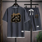 The 2025 summer new men's set features street fashion casual comfort softness breathability and 3D digital pattern printing - StepByStepNow
