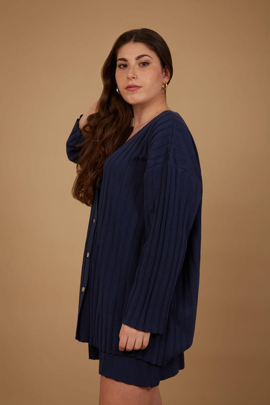 The Ophra Cardigan - Blu Royal - StepByStep