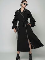 TRIBECA Ruffle Long Coat BYMANYC ® New York - StepByStep
