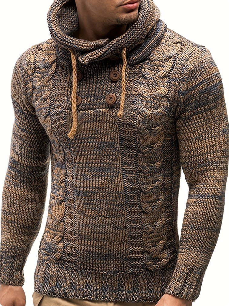 Turtleneck hooded sweater - StepByStepNow