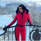 Tuta con cappuccio antivento chic sci snowboard - StepByStepNow