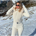 Tuta con cappuccio antivento chic sci snowboard - StepByStepNow