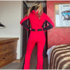 Tuta con cappuccio antivento chic sci snowboard - StepByStepNow