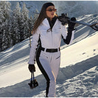 Tuta con cappuccio antivento chic sci snowboard - StepByStepNow