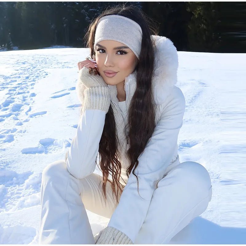 Tuta con cappuccio antivento chic sci snowboard - StepByStepNow