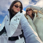 Tuta con cappuccio antivento chic sci snowboard - StepByStepNow