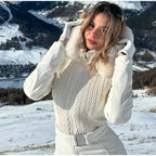 Tuta con cappuccio antivento chic sci snowboard - StepByStepNow