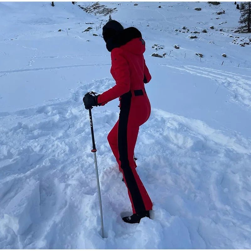 Tuta con cappuccio antivento chic sci snowboard - StepByStepNow