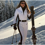 Tuta con cappuccio antivento chic sci snowboard - StepByStepNow