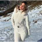 Tuta con cappuccio antivento chic sci snowboard - StepByStepNow