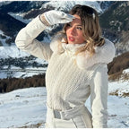 Tuta con cappuccio antivento chic sci snowboard - StepByStepNow