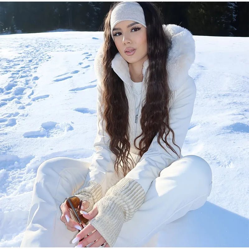 Tuta con cappuccio antivento chic sci snowboard - StepByStepNow