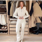 Tuta con cappuccio antivento chic sci snowboard - StepByStepNow