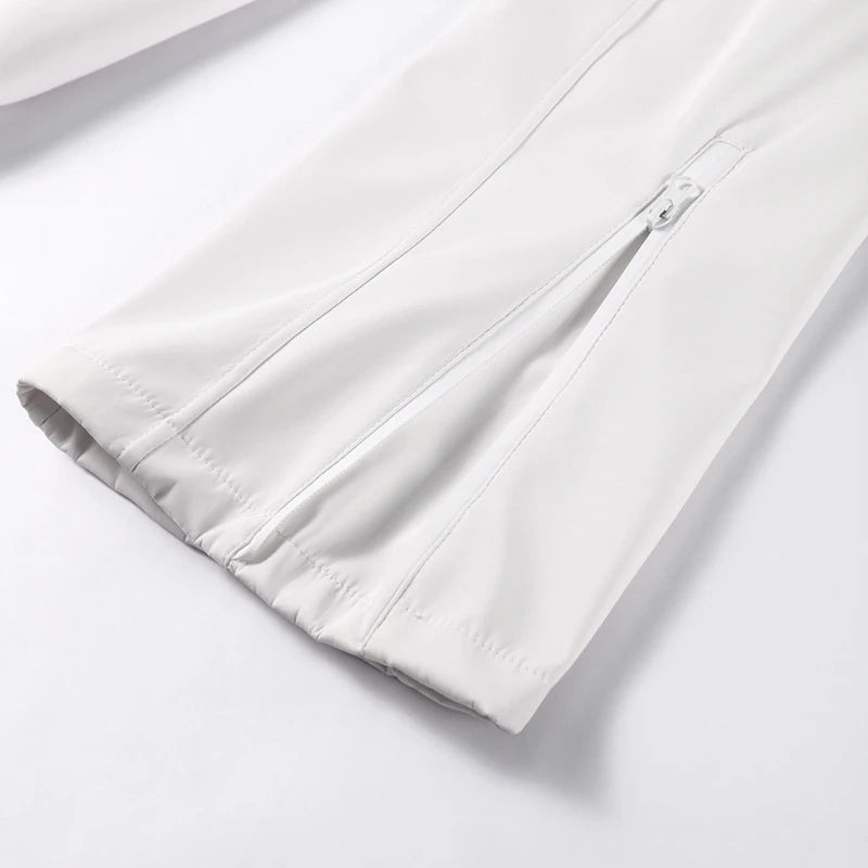 Tuta con cappuccio antivento chic sci snowboard - StepByStepNow