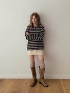 [TWEE] Julen Rugby Collar Long Sleeve T-shirt - StepByStep