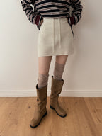 [TWEE] Myutin Banding Knit Mini Skirt - StepByStep