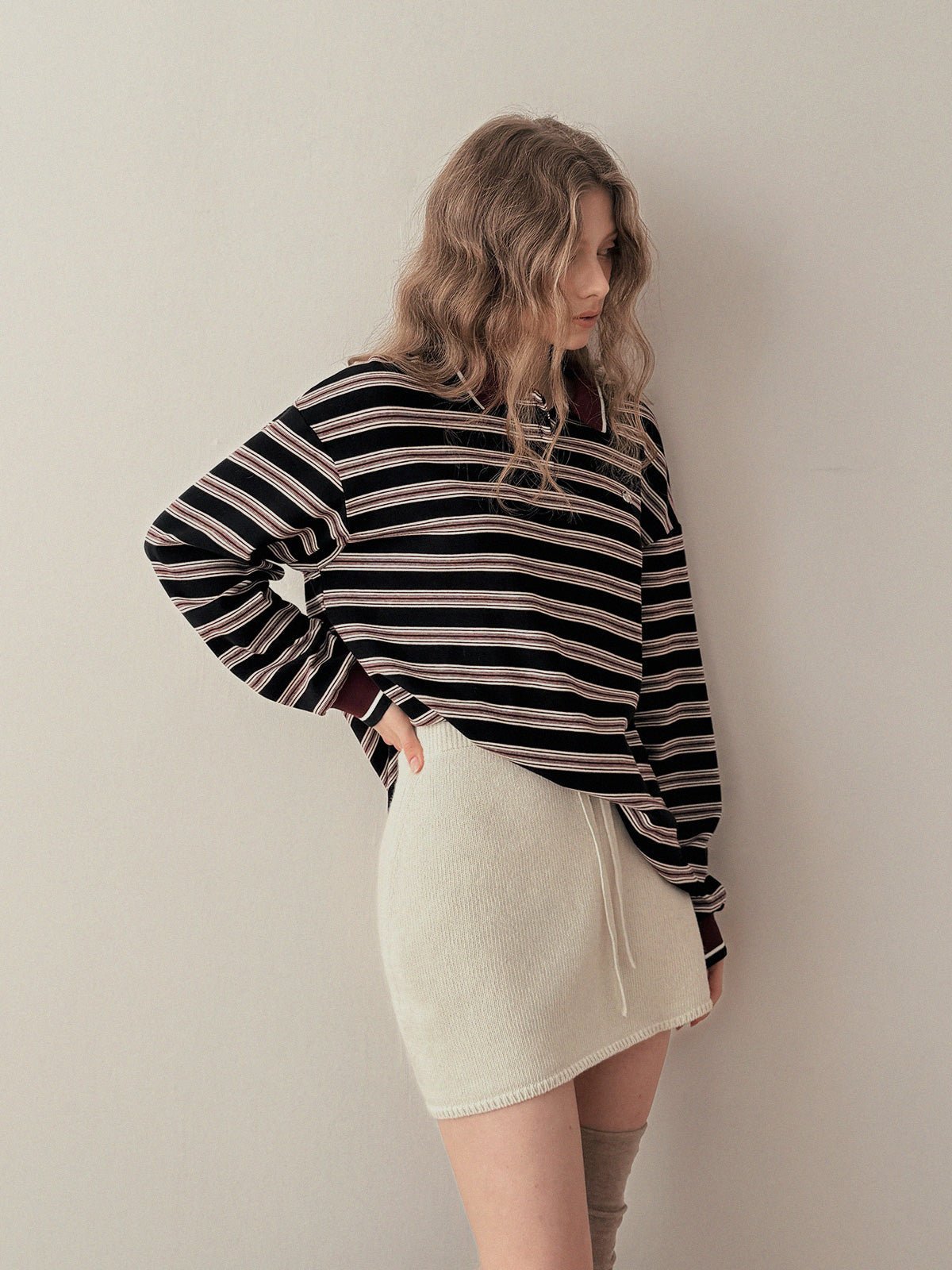 [TWEE] Myutin Banding Knit Mini Skirt - StepByStep