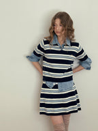 [TWEE] Rillo Stripe Knit Skirt Set - StepByStep