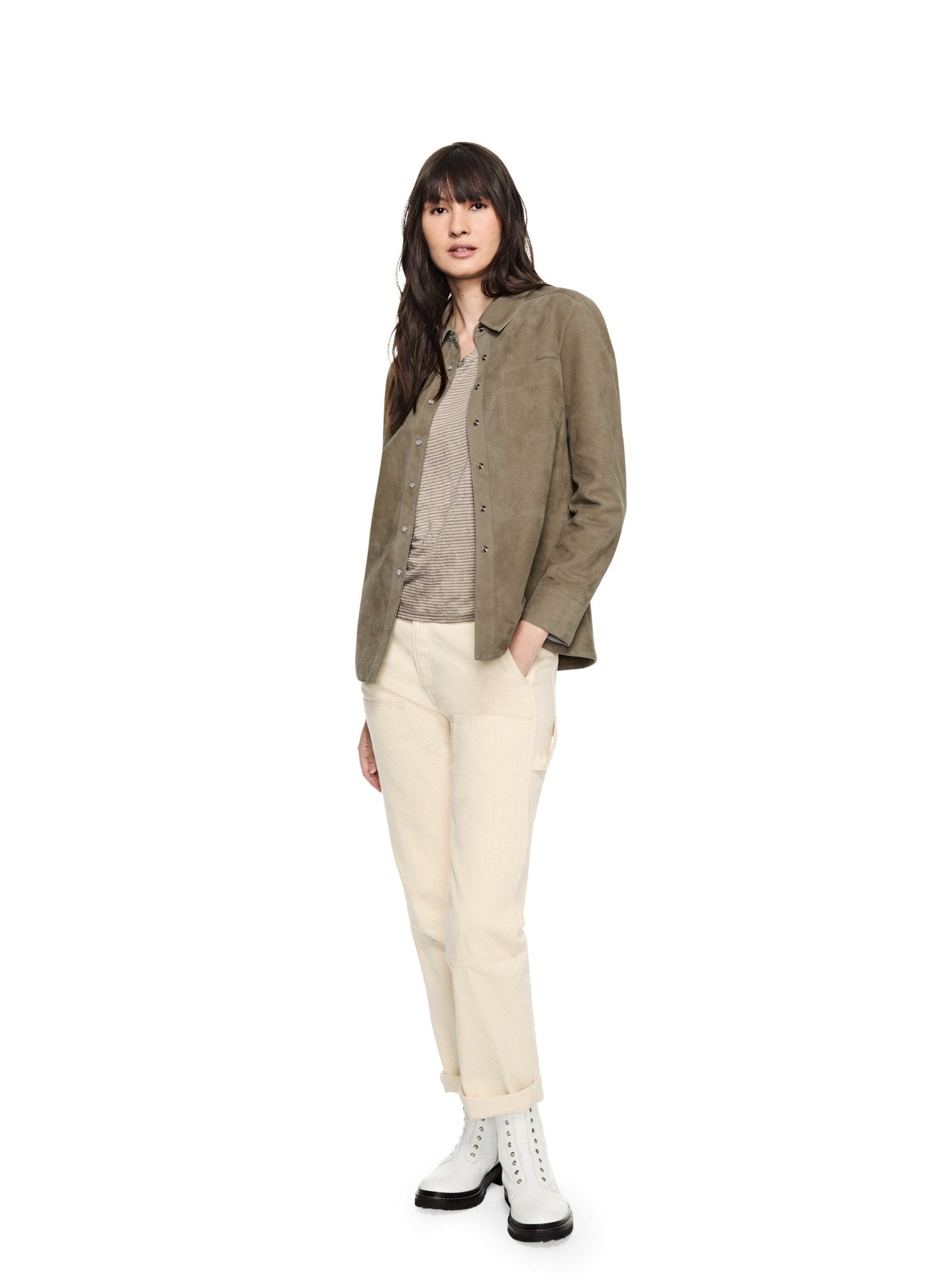 Ultra - Fine Suede Shirt Jacket - StepByStep