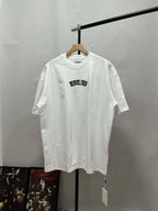 Unisex Oversize Arrow Logo T-Shirt - Hiphop Streetwear Fuzzy Print Cotton Tee | StepbyStepNow - StepByStepNow